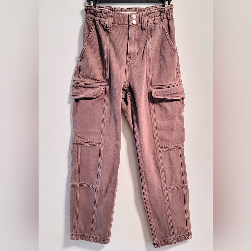 XS PacSun Brownie Utility Cargo Pants High Rise Baggy Wide Leg Relaxed Chunky - Picture 4 of 10